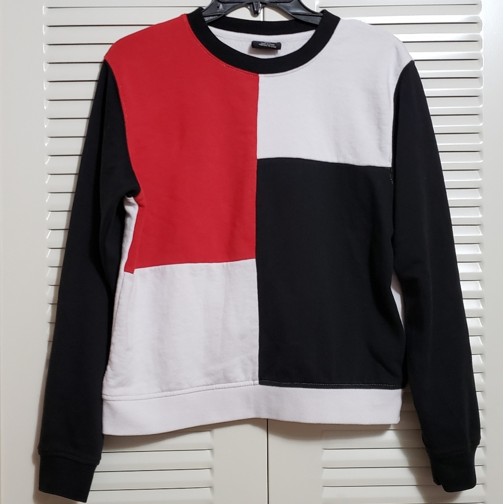 Empire color block sweater